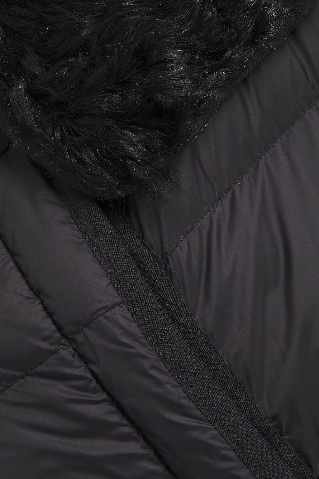 ARMY BY YVES SALOMON Shearling-trimmed quilted shell hooded down coat