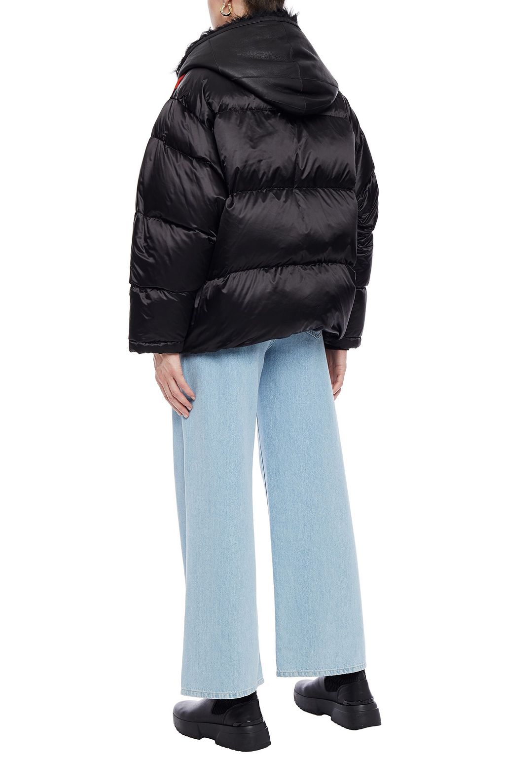 ARMY BY YVES SALOMON Shearling-trimmed quilted shell hooded down jacket