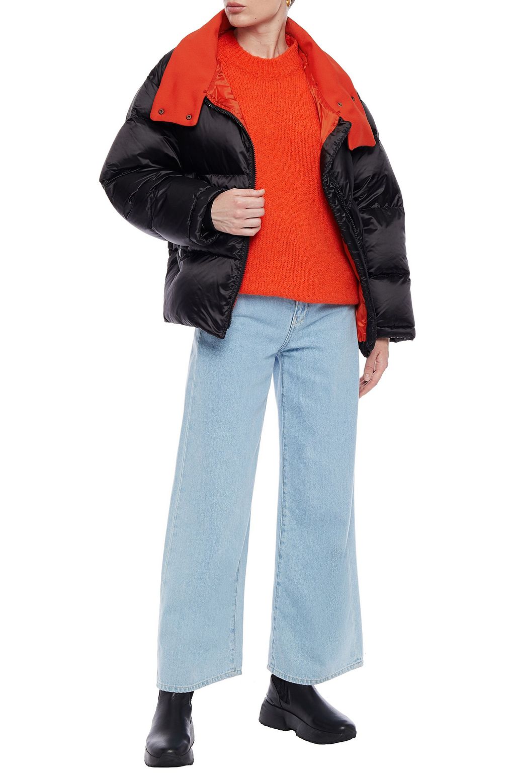 ARMY BY YVES SALOMON Shearling-trimmed quilted shell hooded down jacket