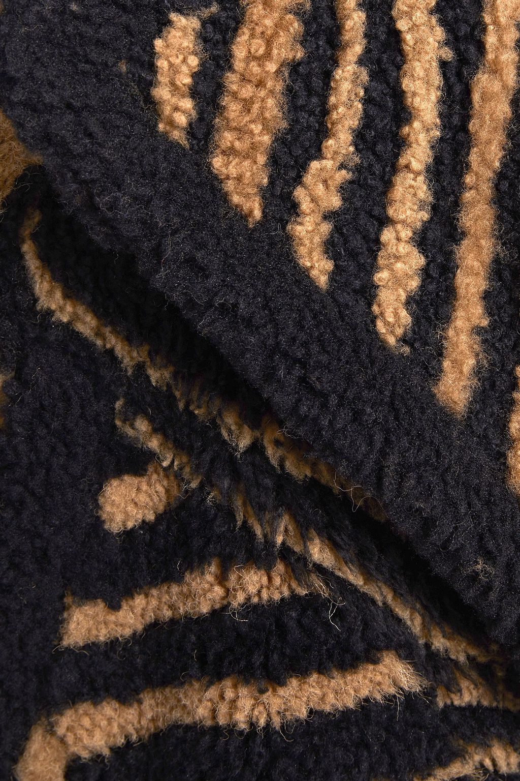 YVES SALOMON Tiger-print shearling coat