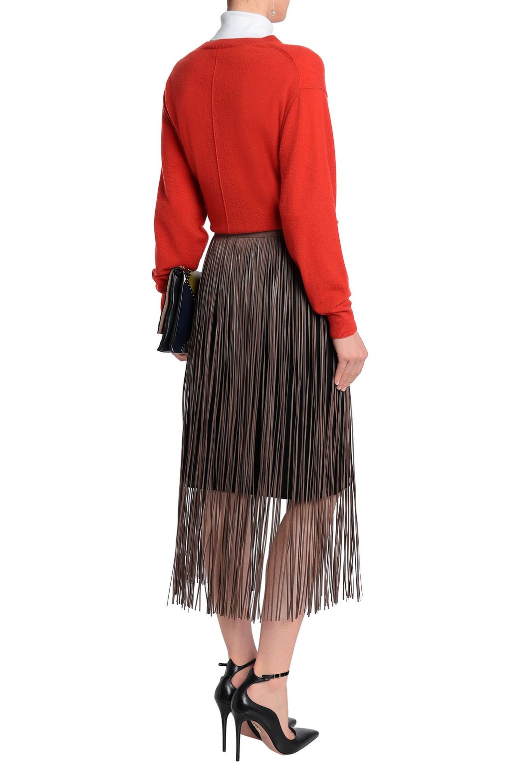 VALENTINO GARAVANI Fringed leather belt