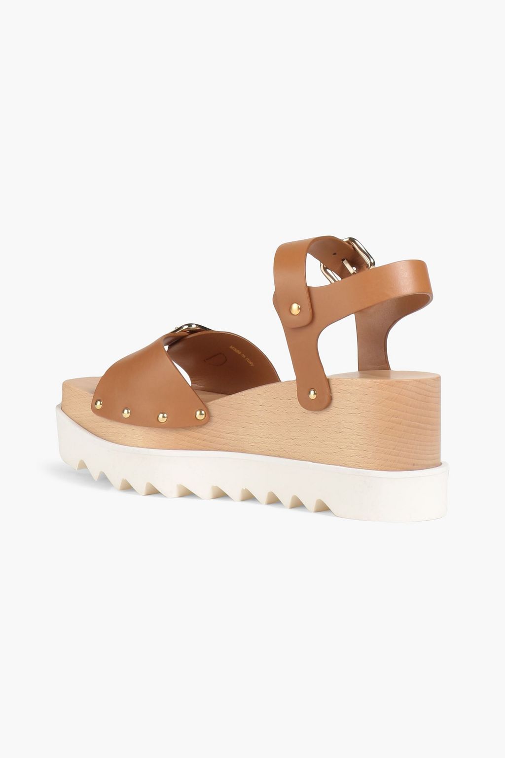 STELLA MCCARTNEY Elyse buckled faux leather platform sandals