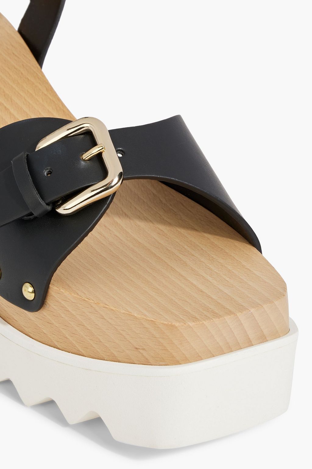 STELLA MCCARTNEY Elyse buckled faux leather platform sandals