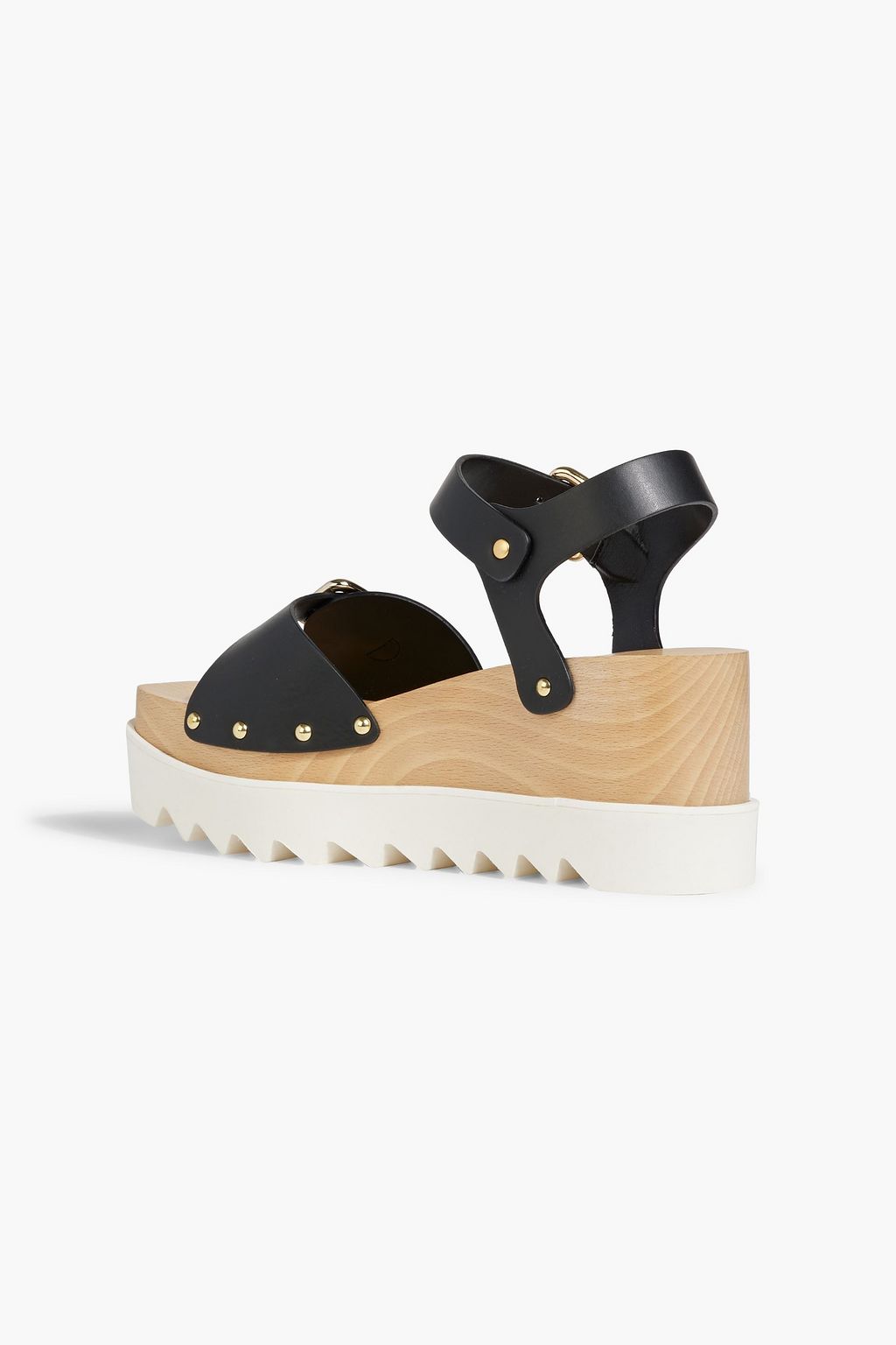 STELLA MCCARTNEY Elyse buckled faux leather platform sandals