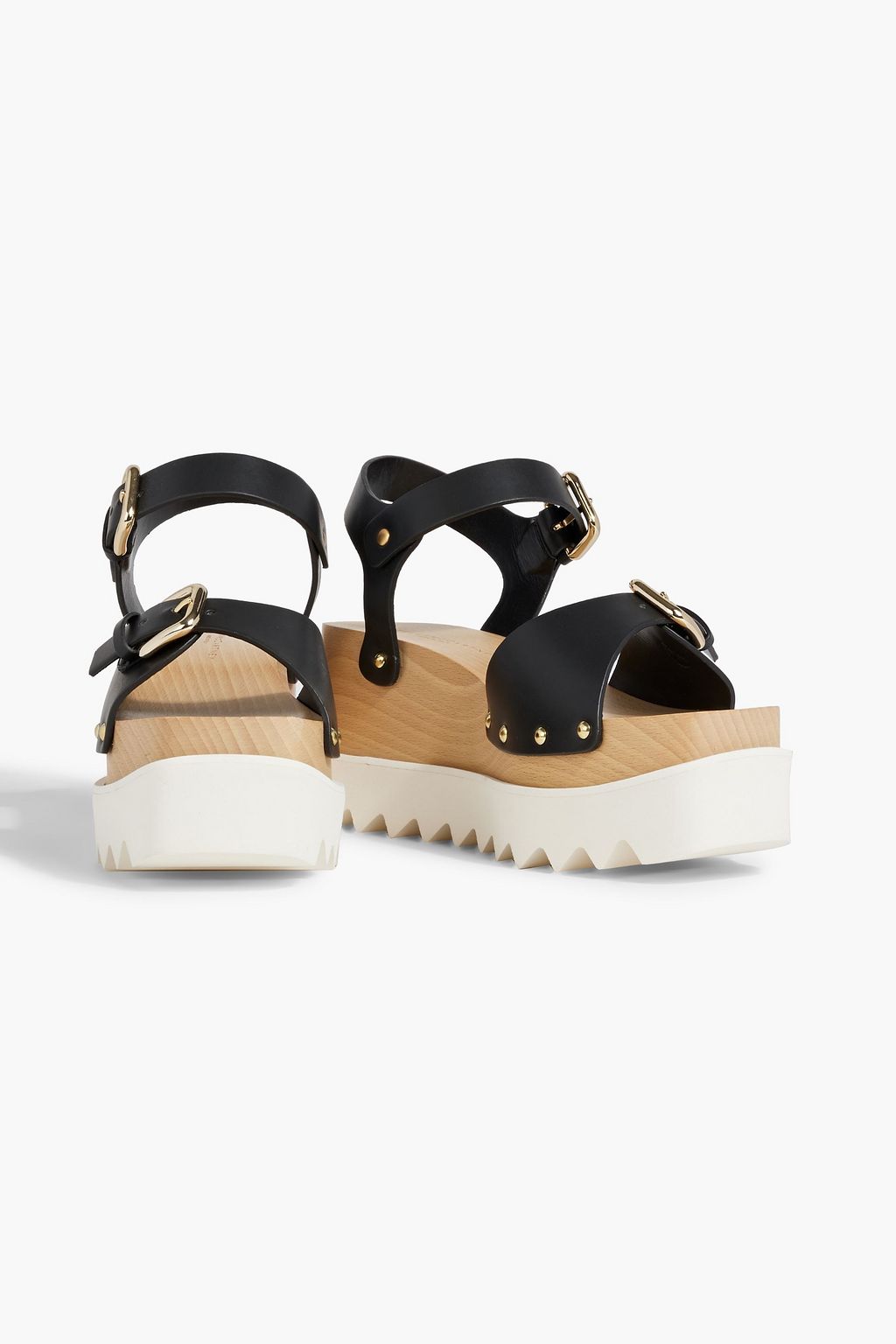 STELLA MCCARTNEY Elyse buckled faux leather platform sandals THE OUTNET