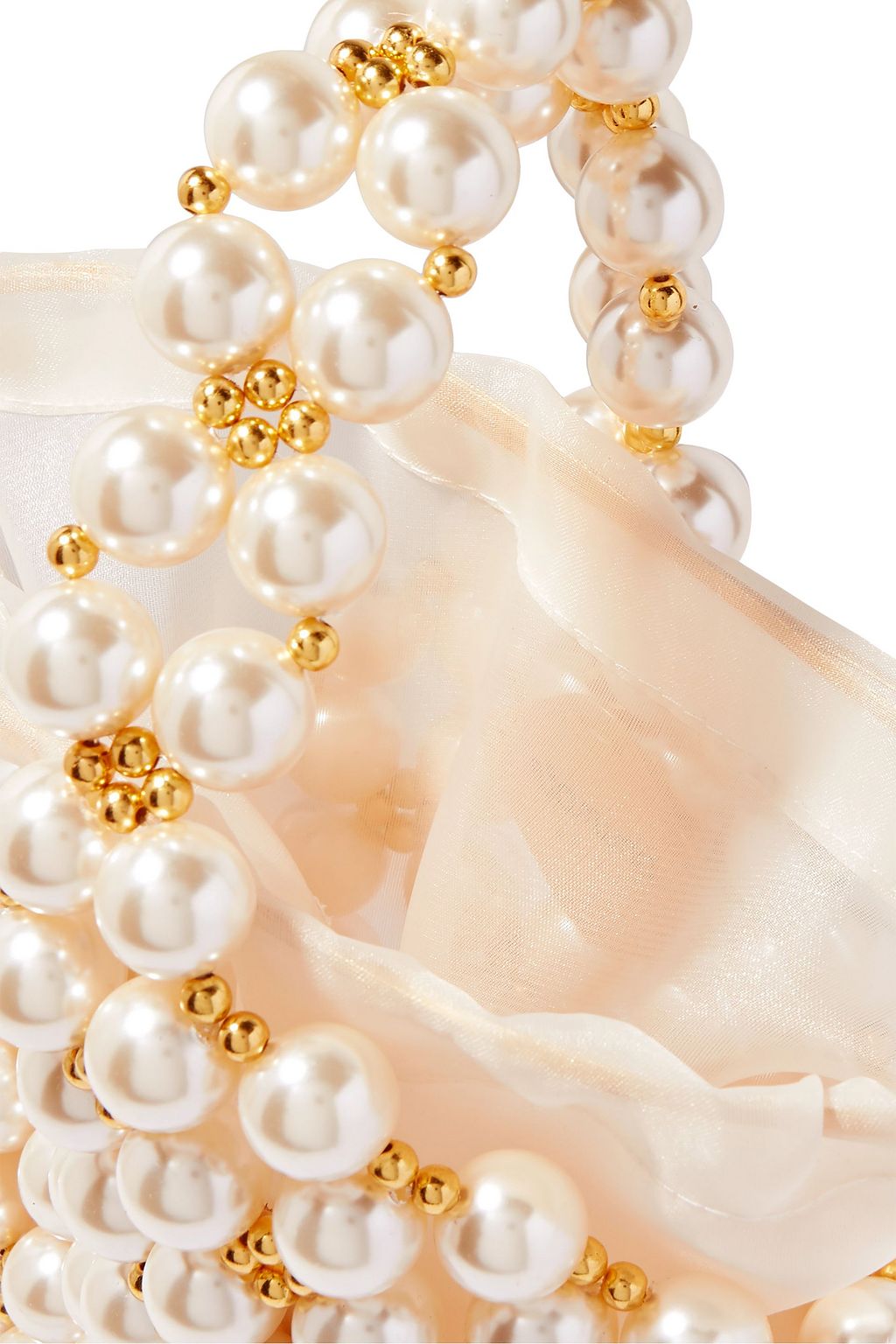 VANINA Reveries beaded faux pearl tote