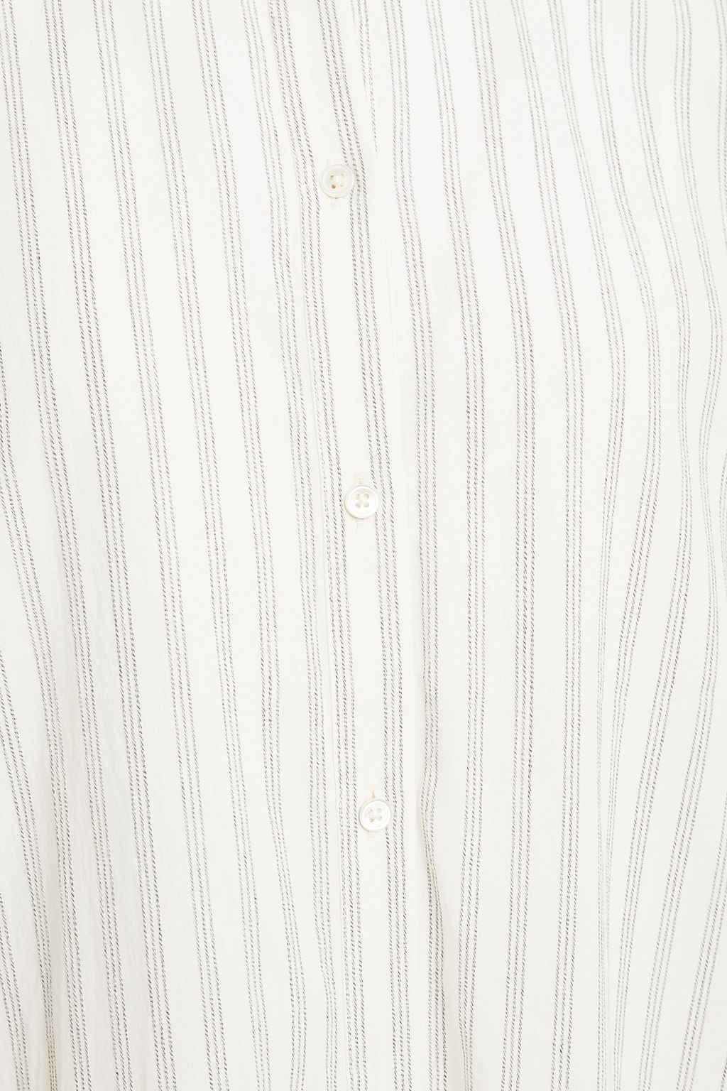 JAMES PERSE Striped cotton-blend poplin mini shirt dress