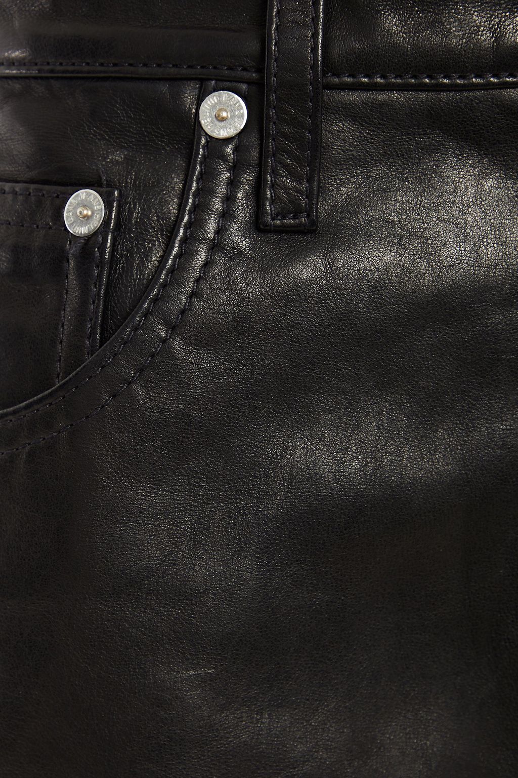 HELMUT LANG Leather mini skirt