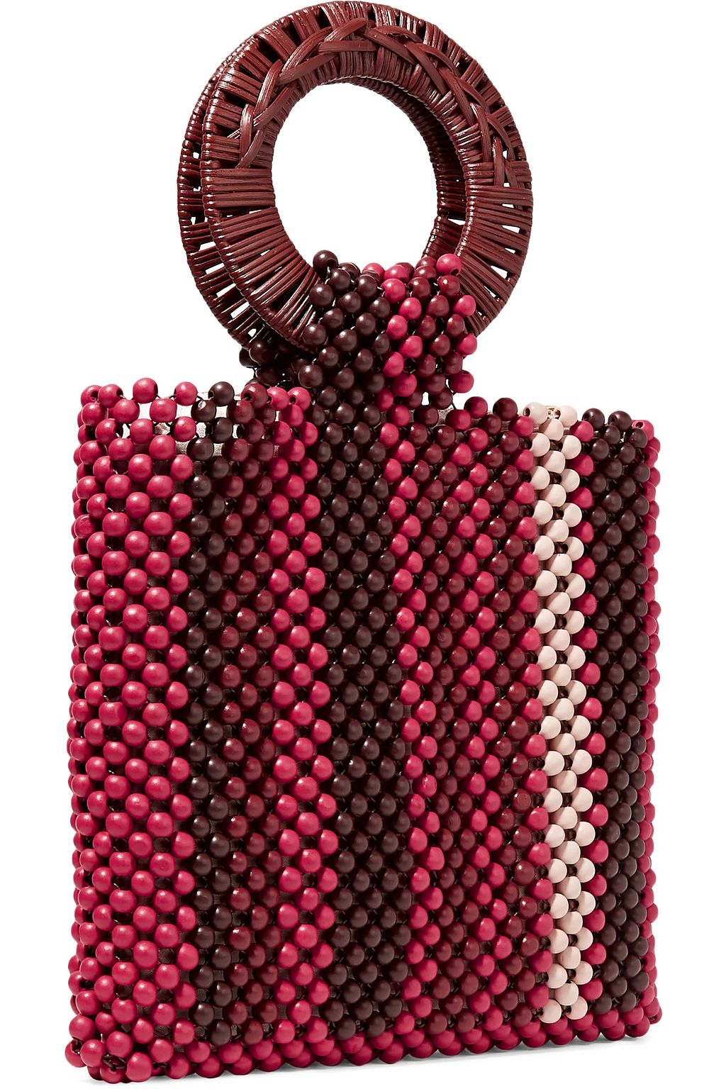 ULLA JOHNSON Arusi rattan-trimmed beaded tote