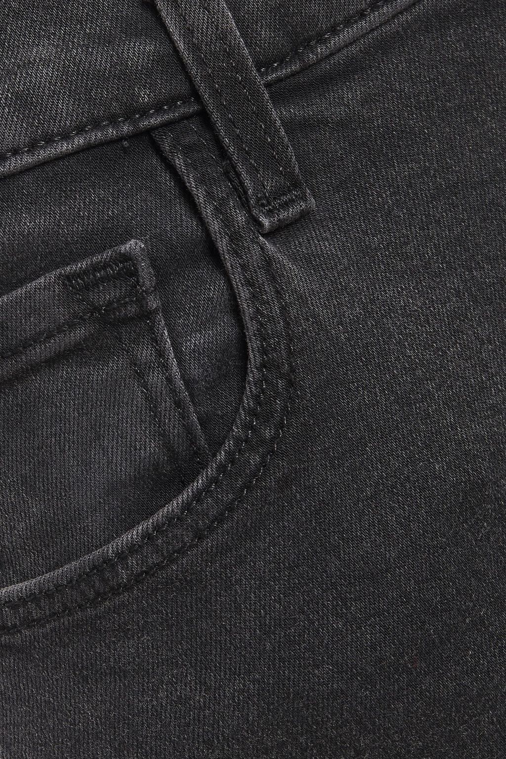 J BRAND Leenah distressed high-rise skinny jeans