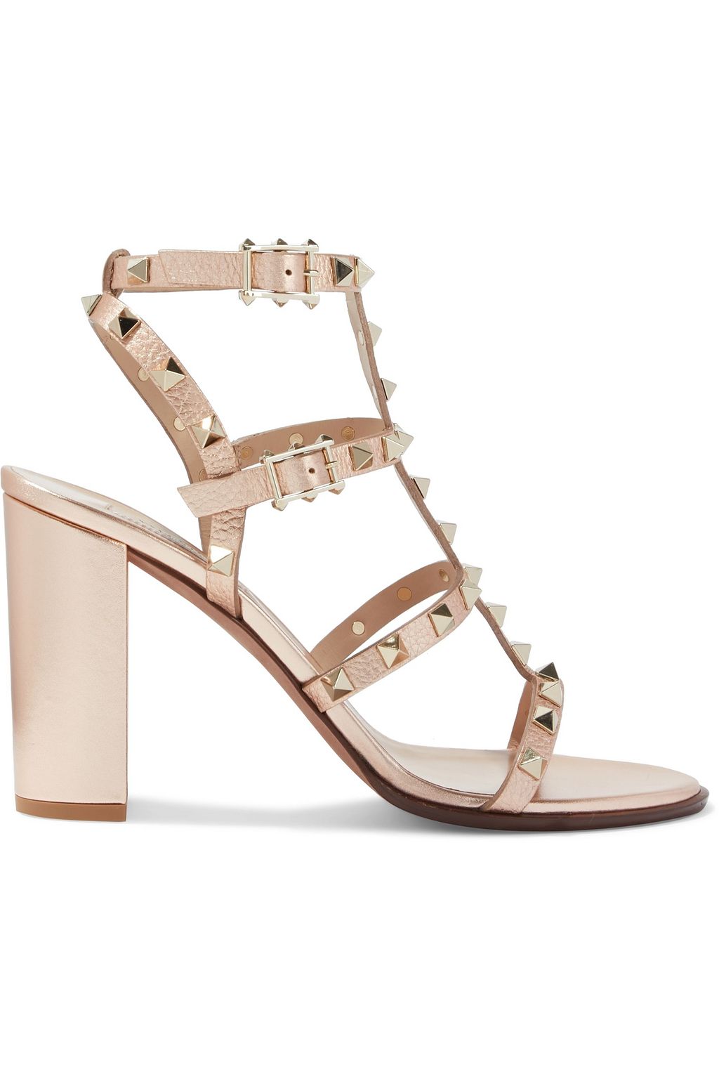 valentino rockstud rose gold