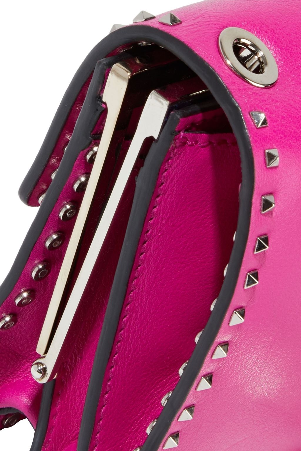 VALENTINO GARAVANI Stud Stitching leather shoulder bag