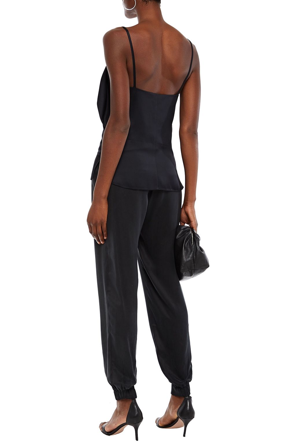 HELMUT LANG Draped satin top
