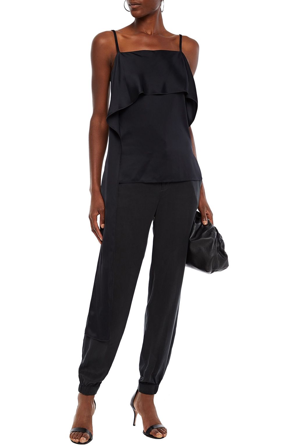 HELMUT LANG Draped satin top
