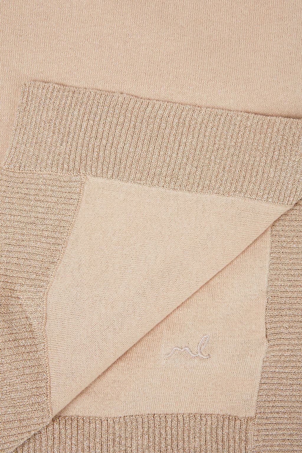 MORGAN LANE Sleepy Lids cotton and cashmere-blend blanket and eye mask set
