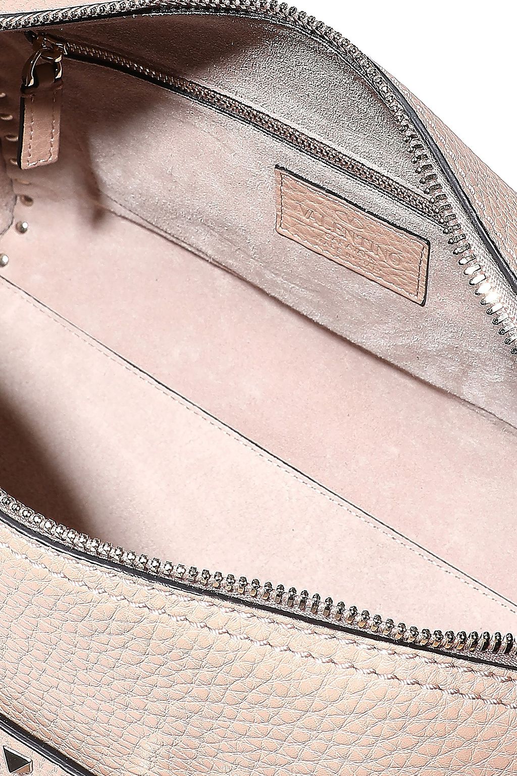 VALENTINO GARAVANI Rockstud pebbled-leather tote
