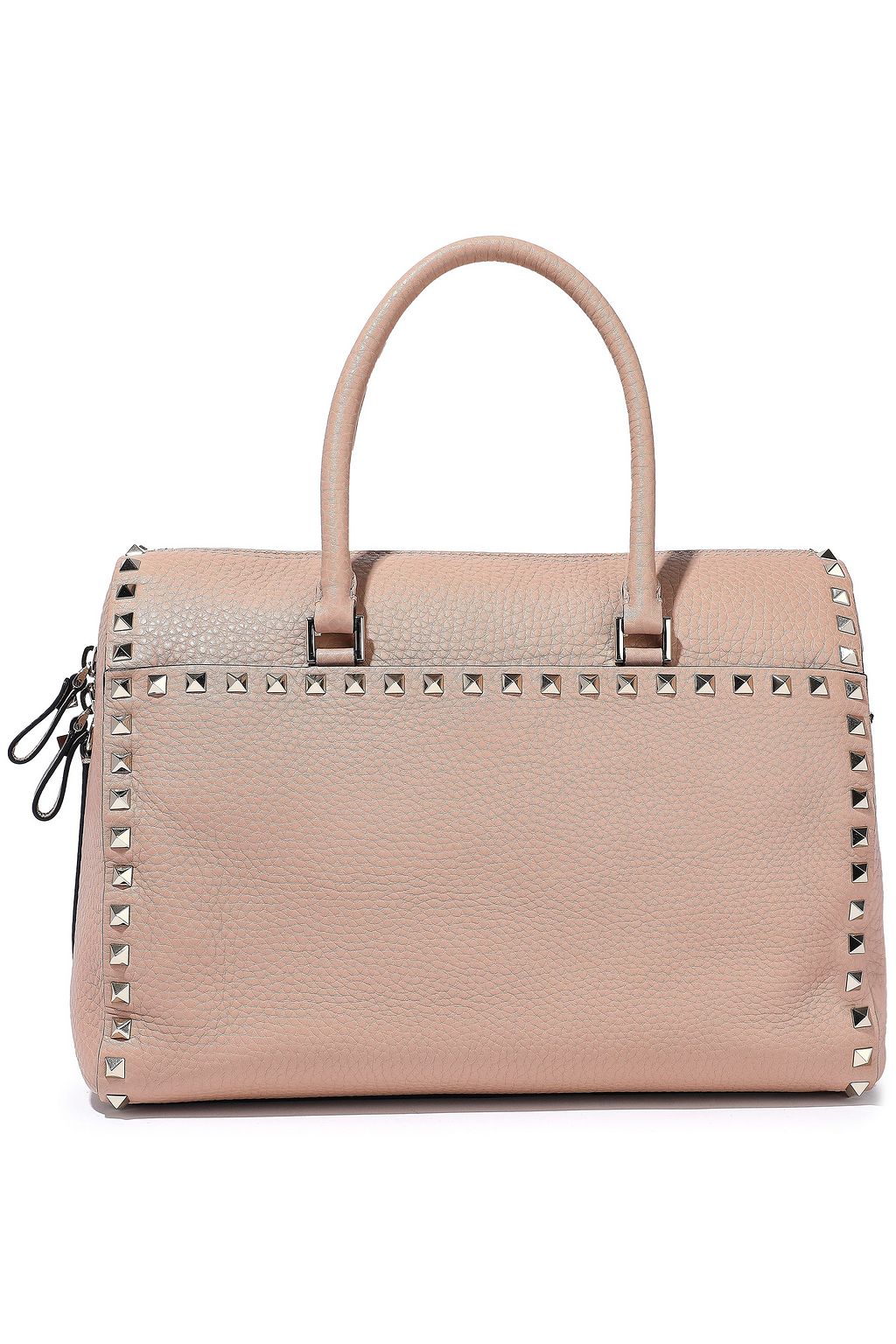 VALENTINO GARAVANI Rockstud pebbled-leather tote