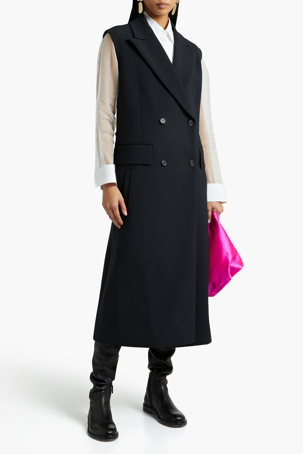VALENTINO GARAVANI Double-breasted twill vest