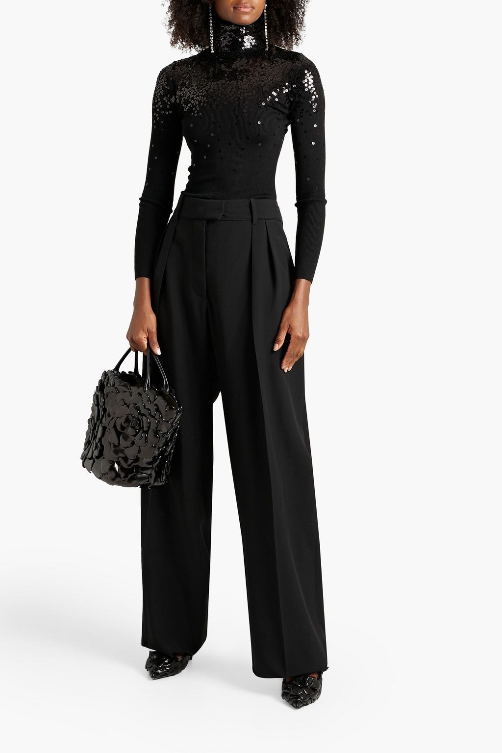VALENTINO GARAVANI Wool wide-leg pants