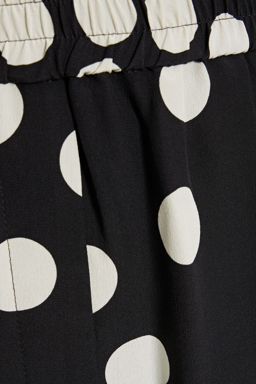 VALENTINO GARAVANI Polka-dot silk crepe de chine straight-leg pants