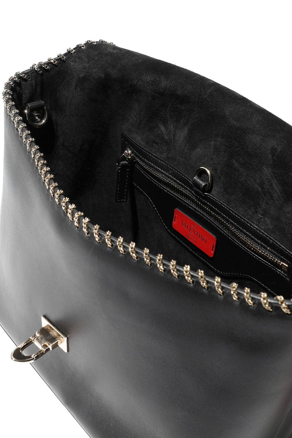 VALENTINO GARAVANI Demilune leather tote