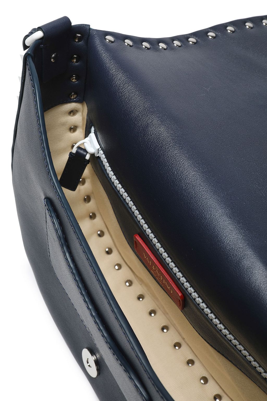 VALENTINO GARAVANI Free Rockstud two-tone leather shoulder bag