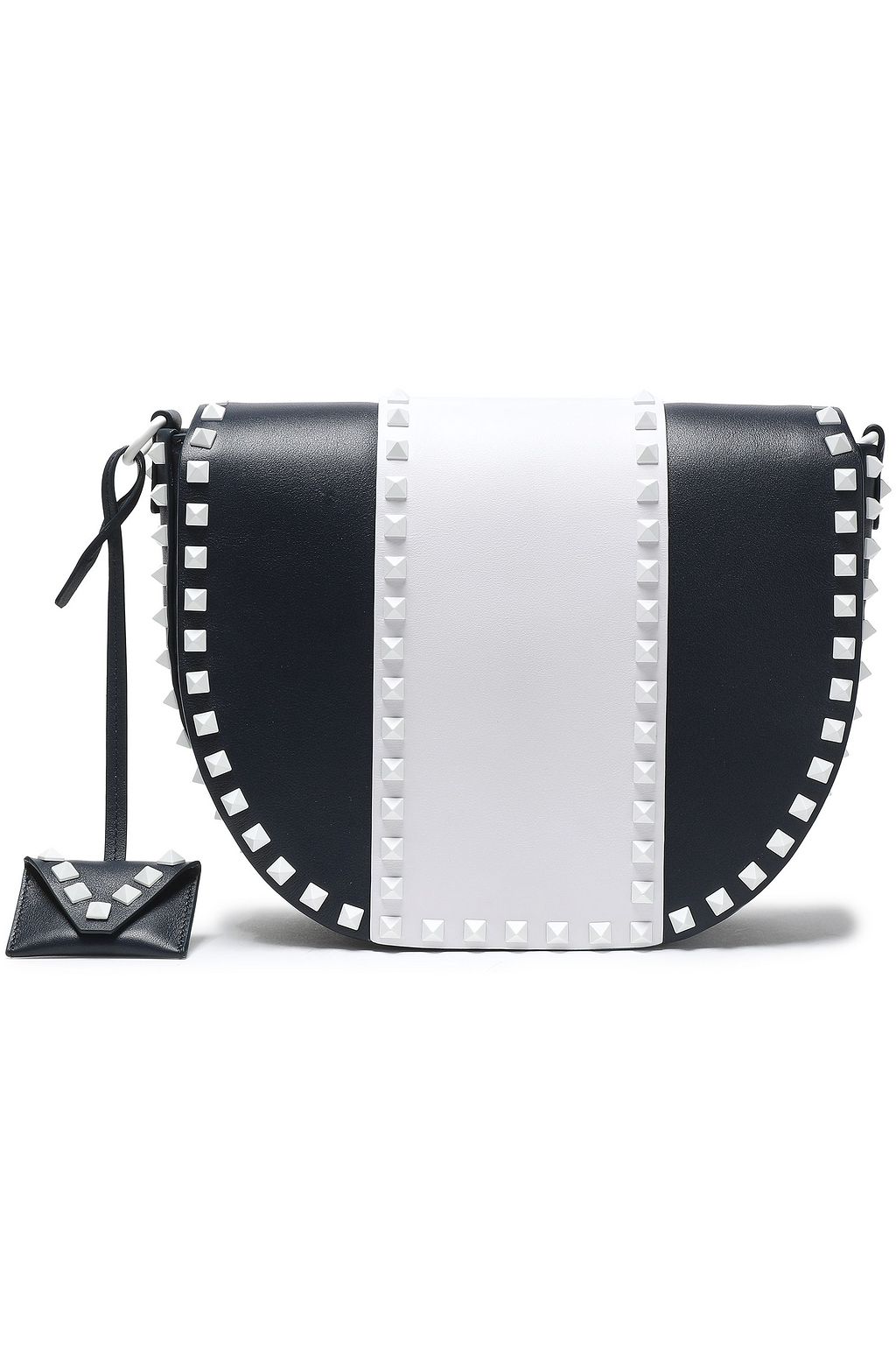 VALENTINO GARAVANI Free Rockstud two-tone leather shoulder bag