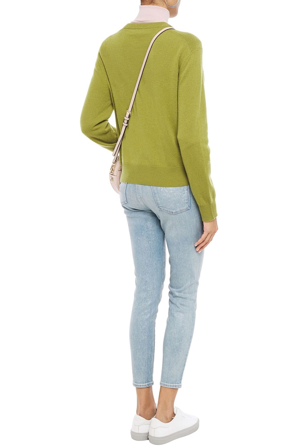 J BRAND 835 cropped holographic mid-rise skinny jeans