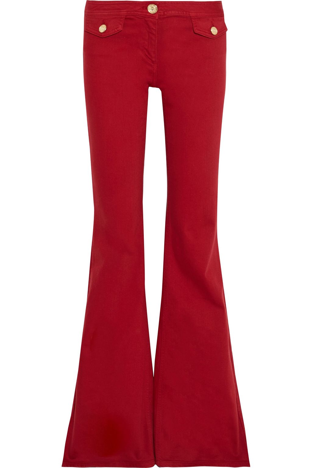 red balmain jeans