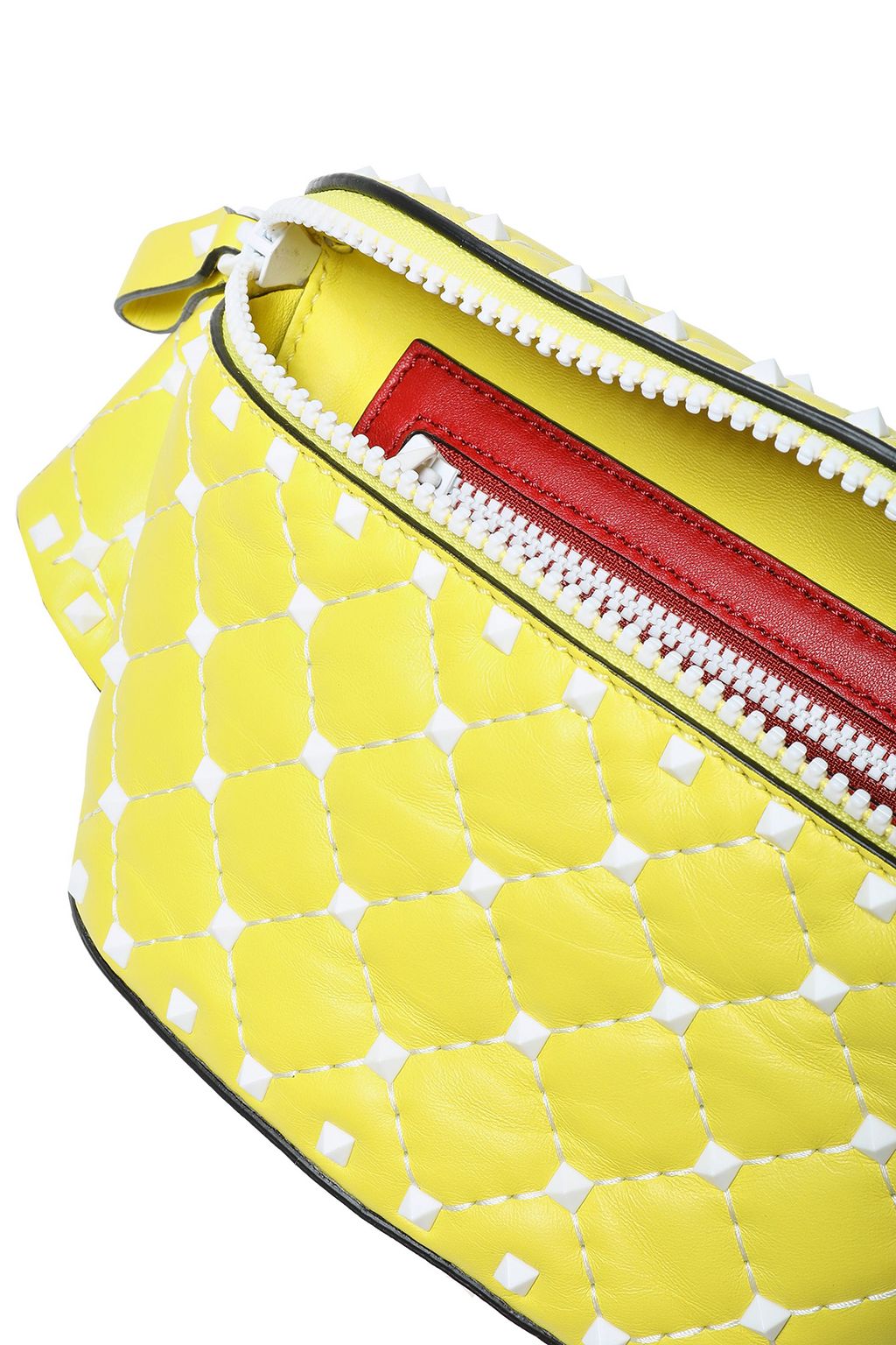 VALENTINO GARAVANI Free Rockstud Spike quilted leather belt bag