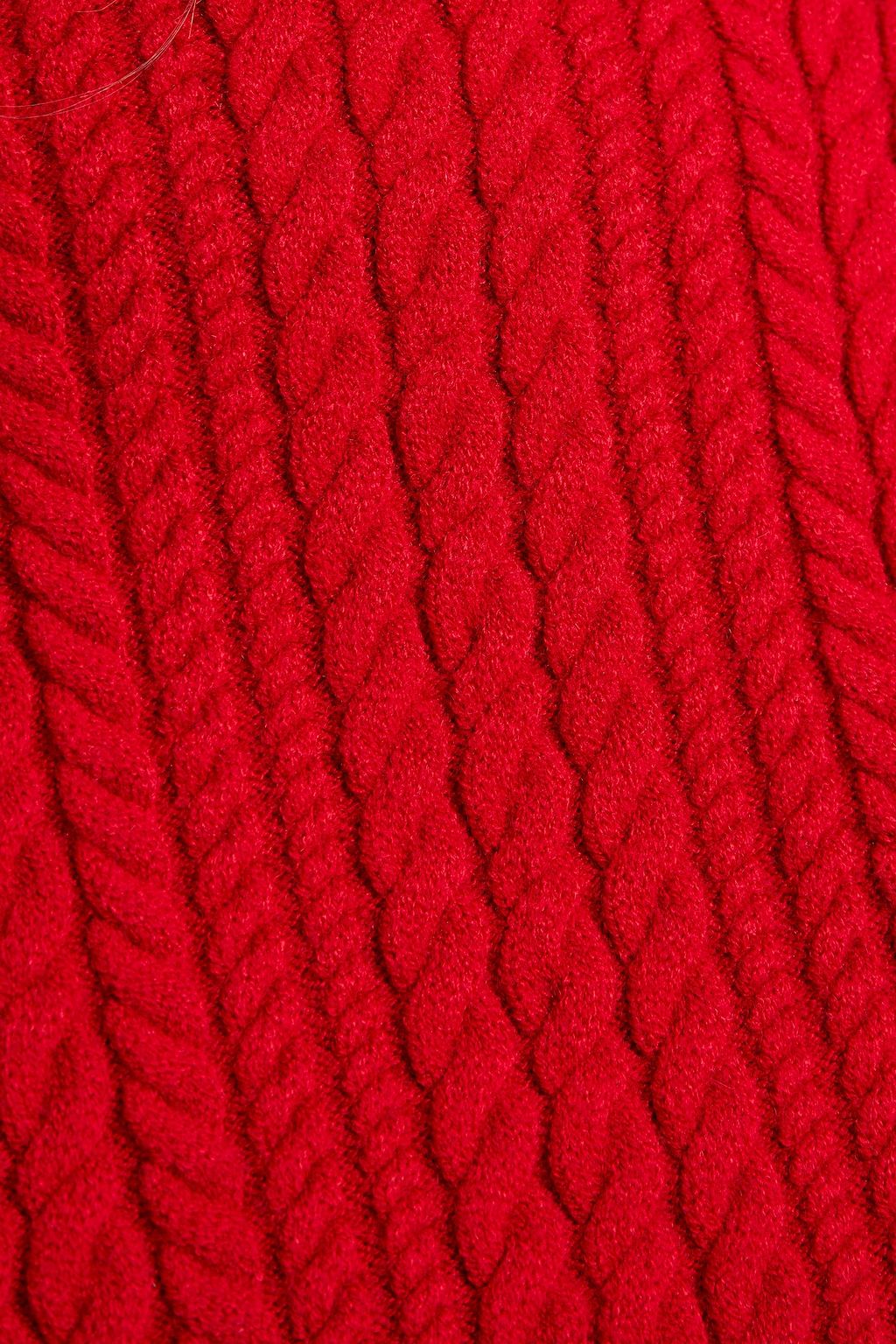 SEE BY CHLOÉ Ruffle-trimmed cable-knit sweater