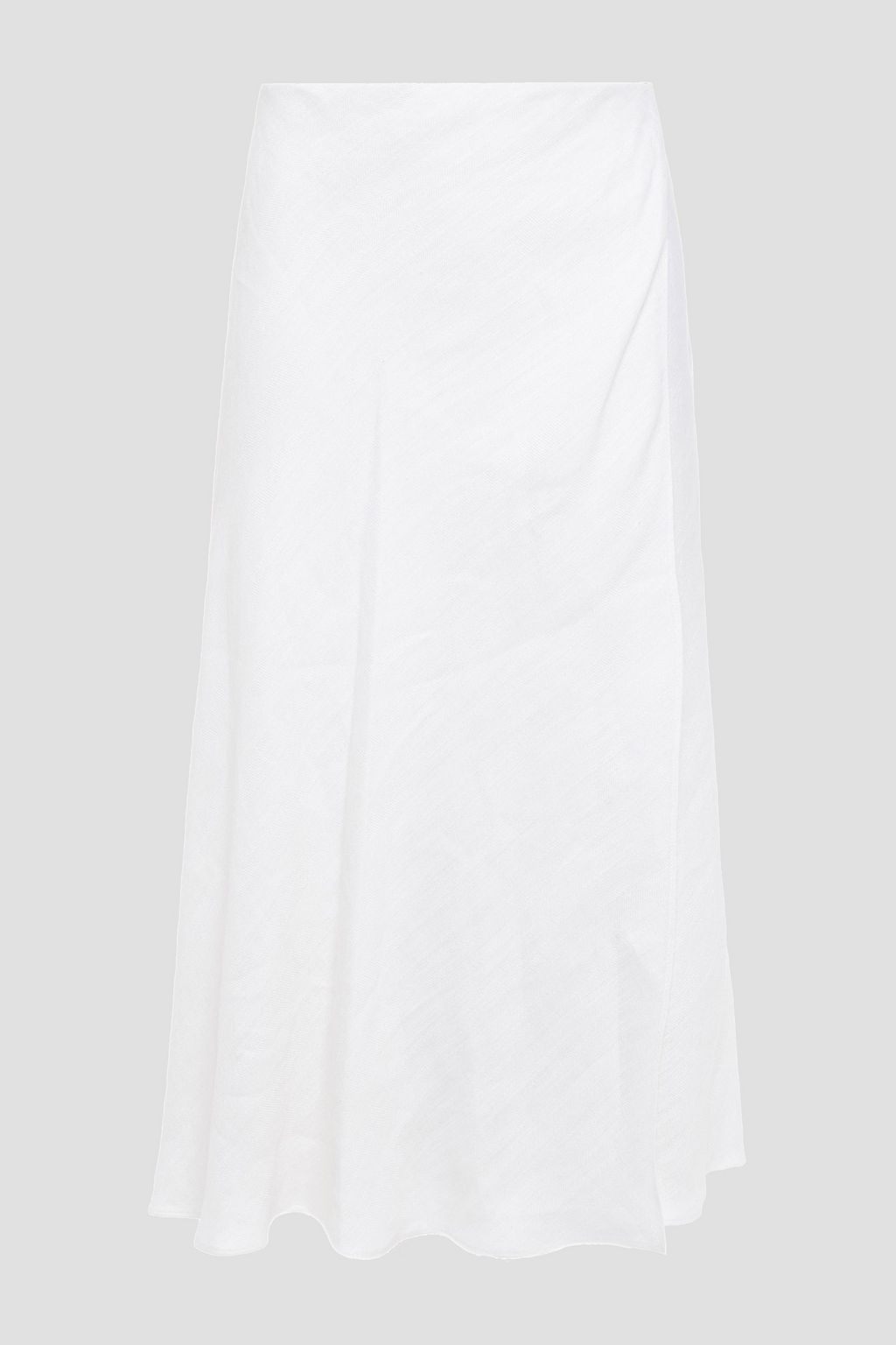 THEORY Wrap-effect linen-blend midi skirt | THE OUTNET