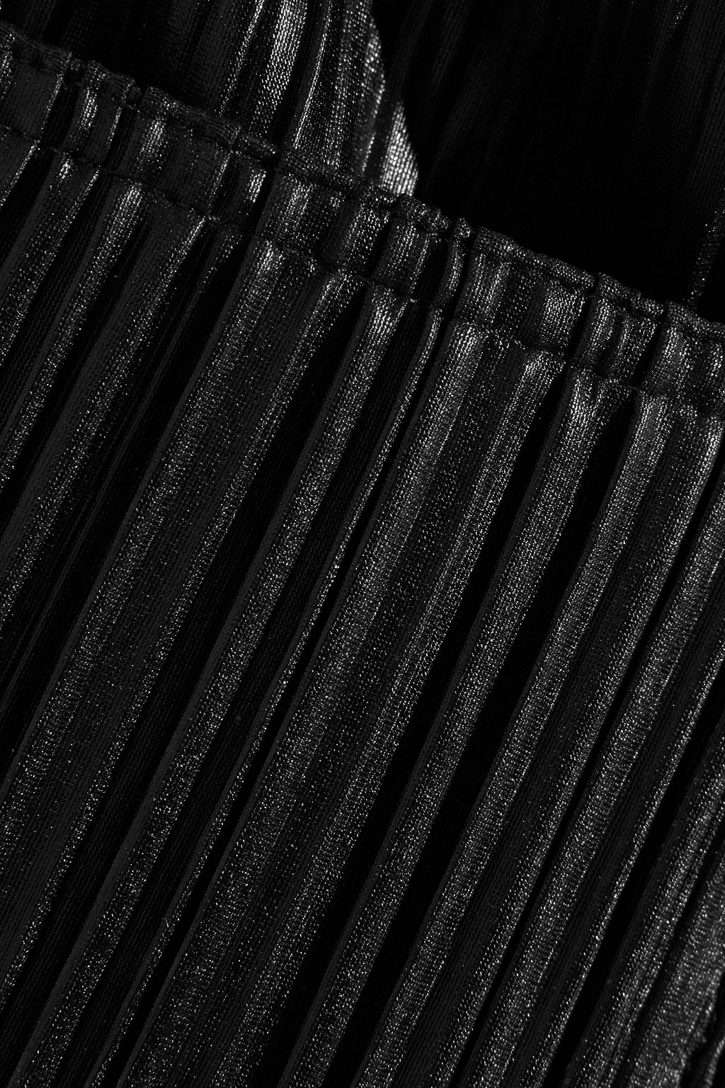 BALMAIN Coated plissé-jersey wide-leg pants