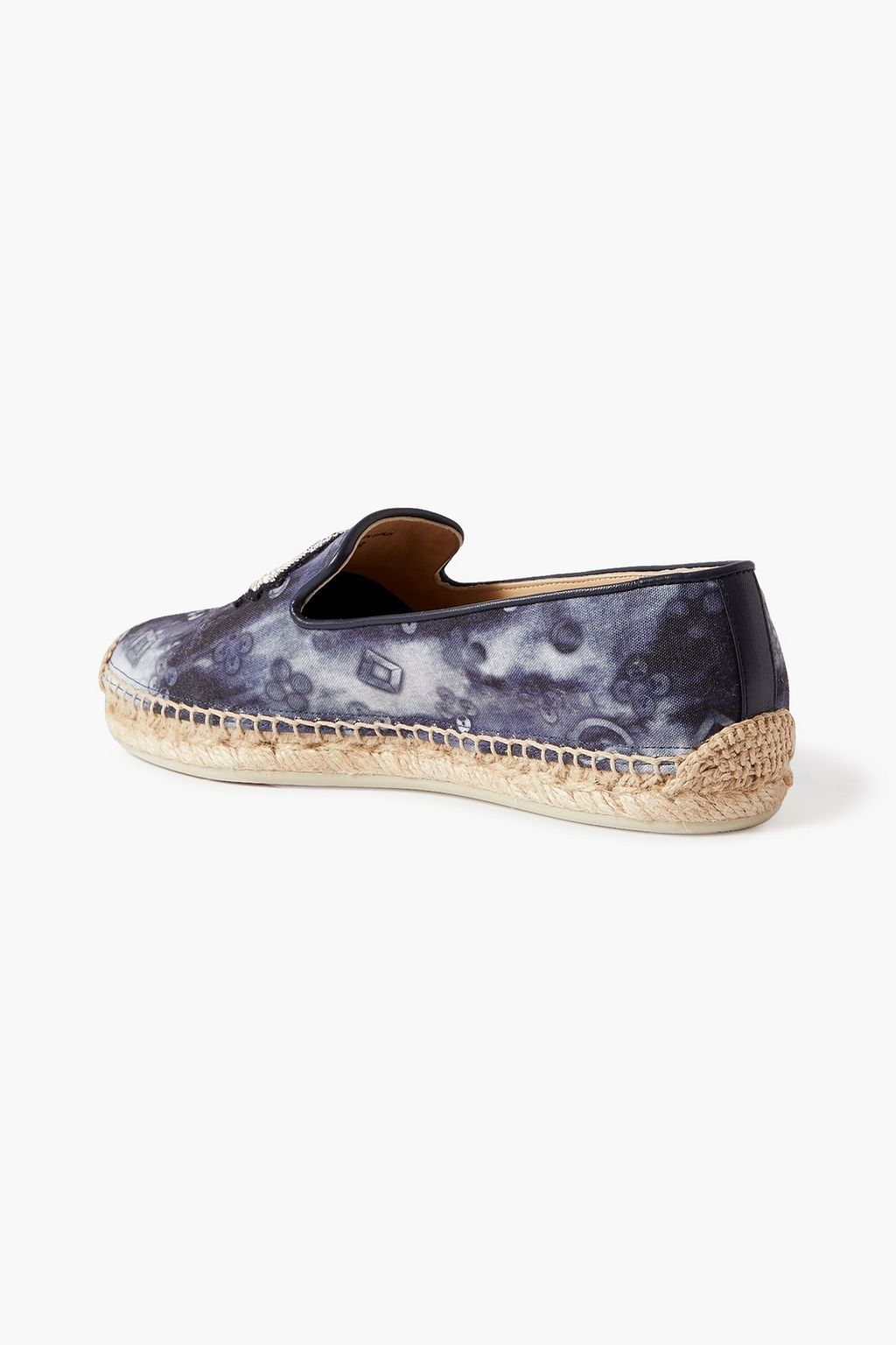 CHRISTIAN LOUBOUTIN Nanou Orlato printed embroidered canvas espadrilles