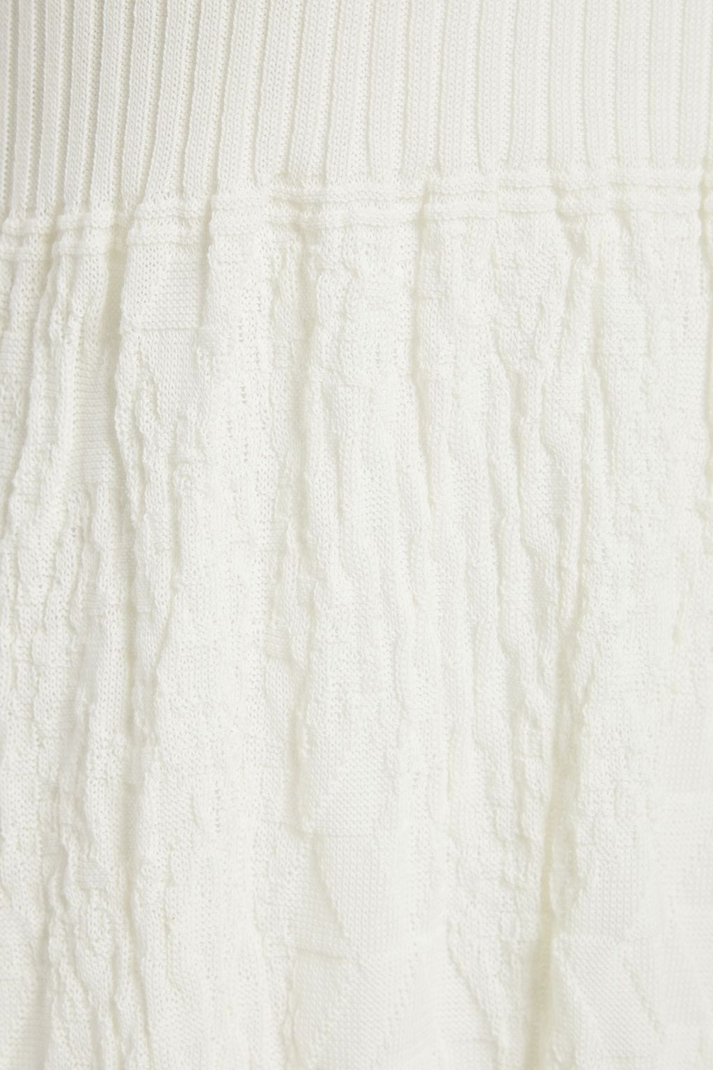 M MISSONI Paneled crochet-knit cotton mini dress