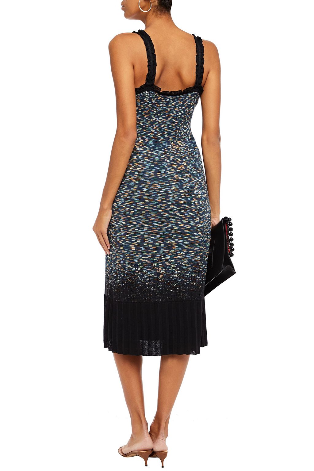 M MISSONI Dégradé marled cotton-blend midi dress
