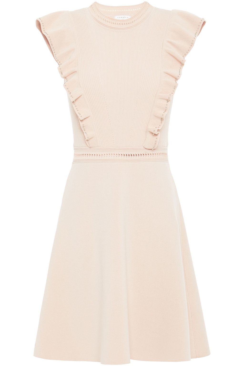 ribbed knit mini dress