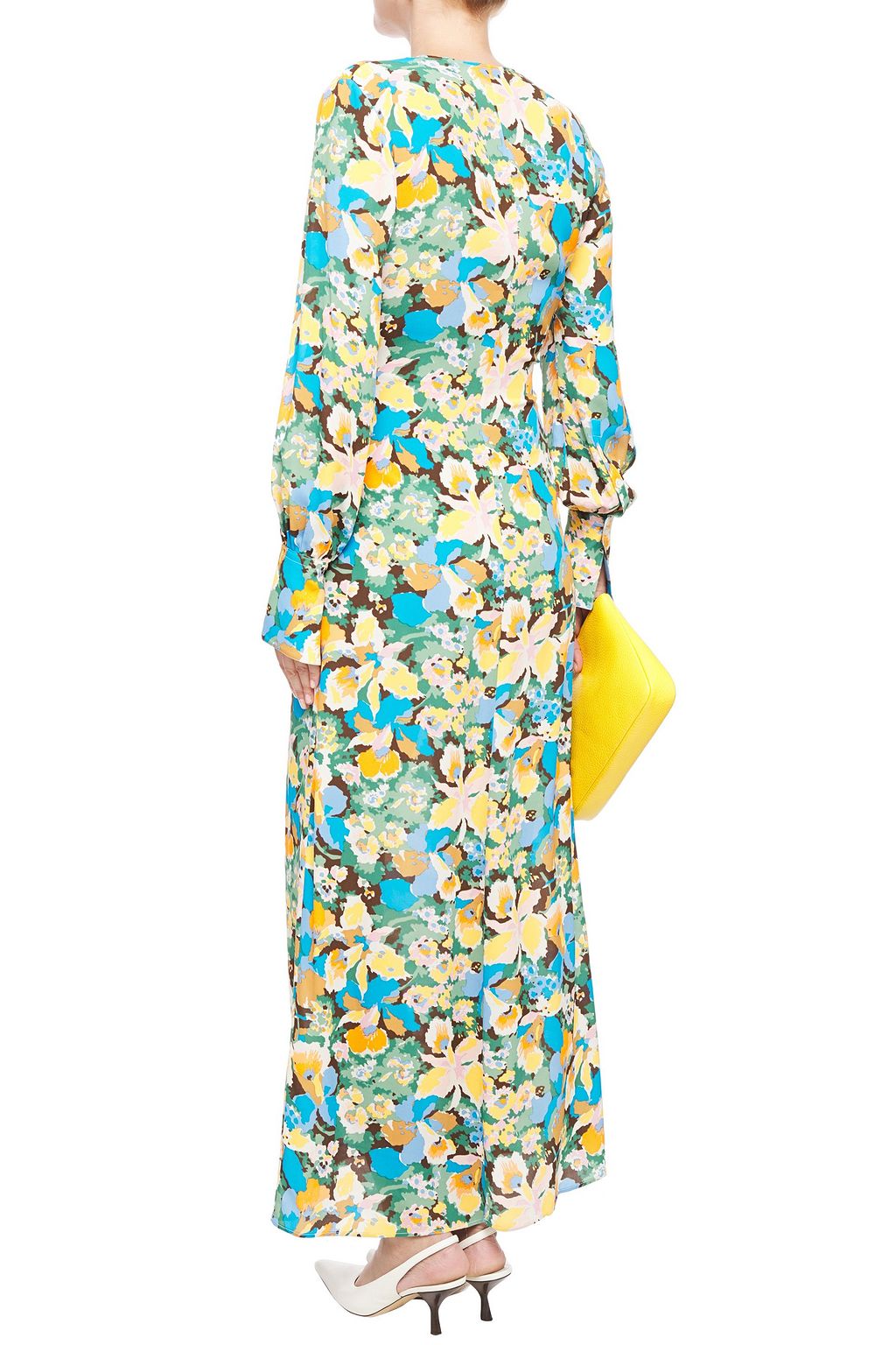 M MISSONI Knotted printed crepe maxi dress