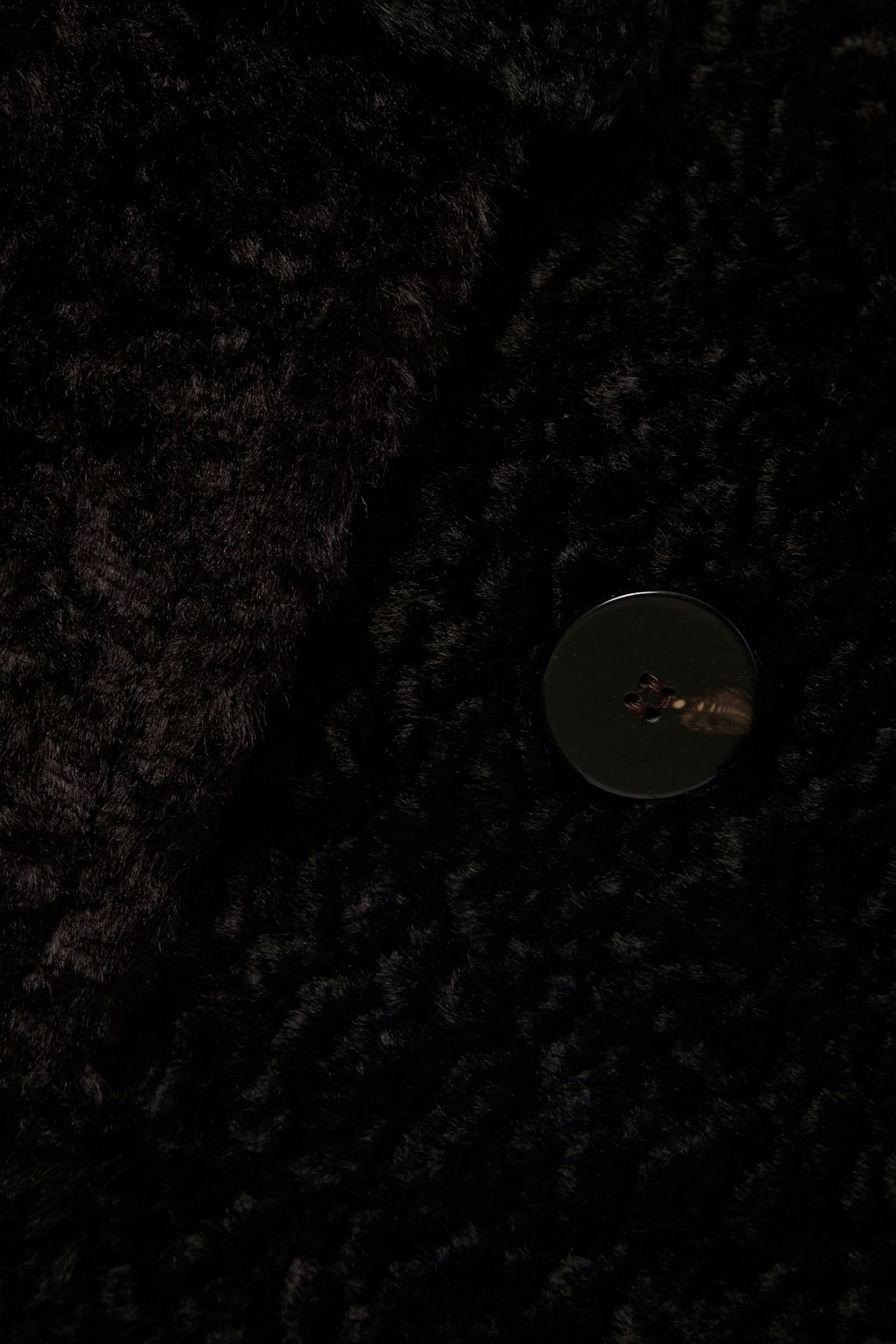 THEORY Double-breasted belted faux fur coat