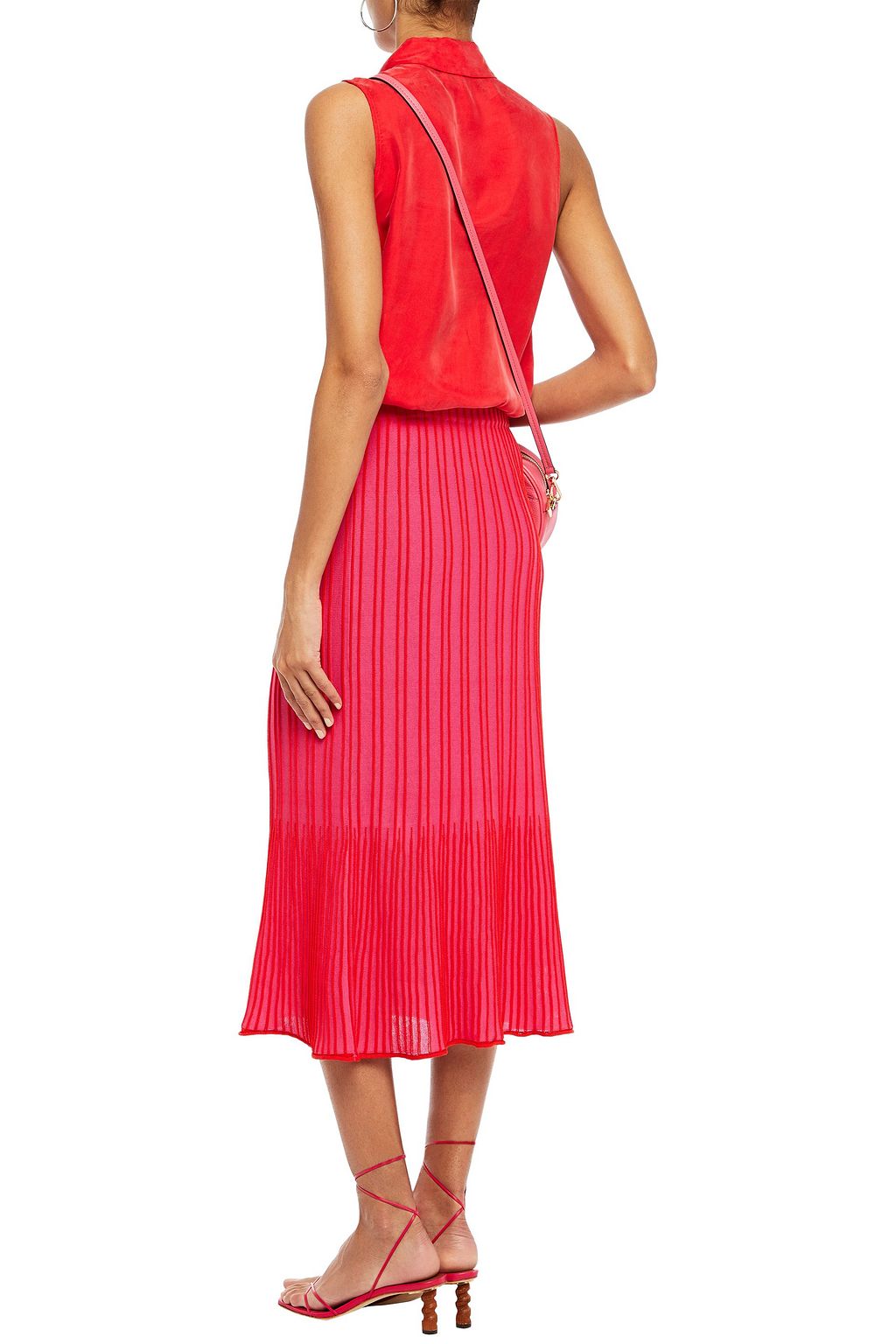 M MISSONI Ribbed cotton-blend midi skirt