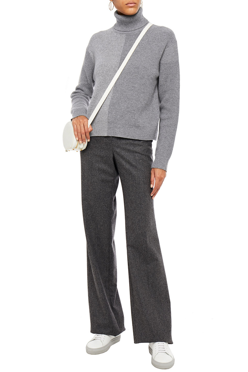 theory color block sweater