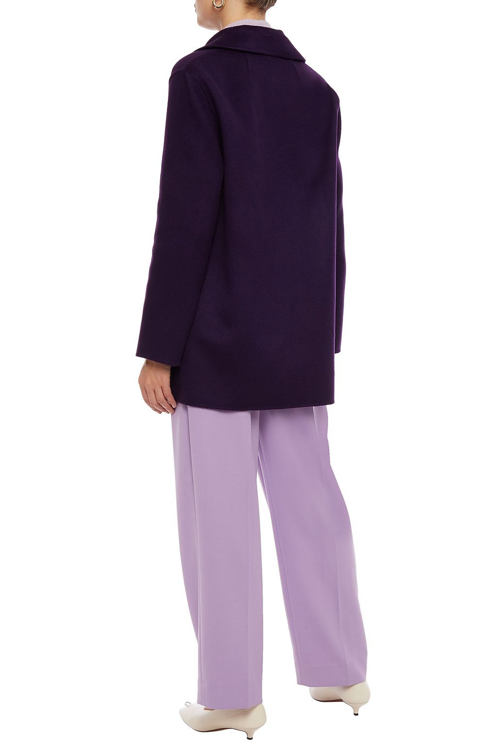 THEORY Brushed wool and cashmere-blend felt coat