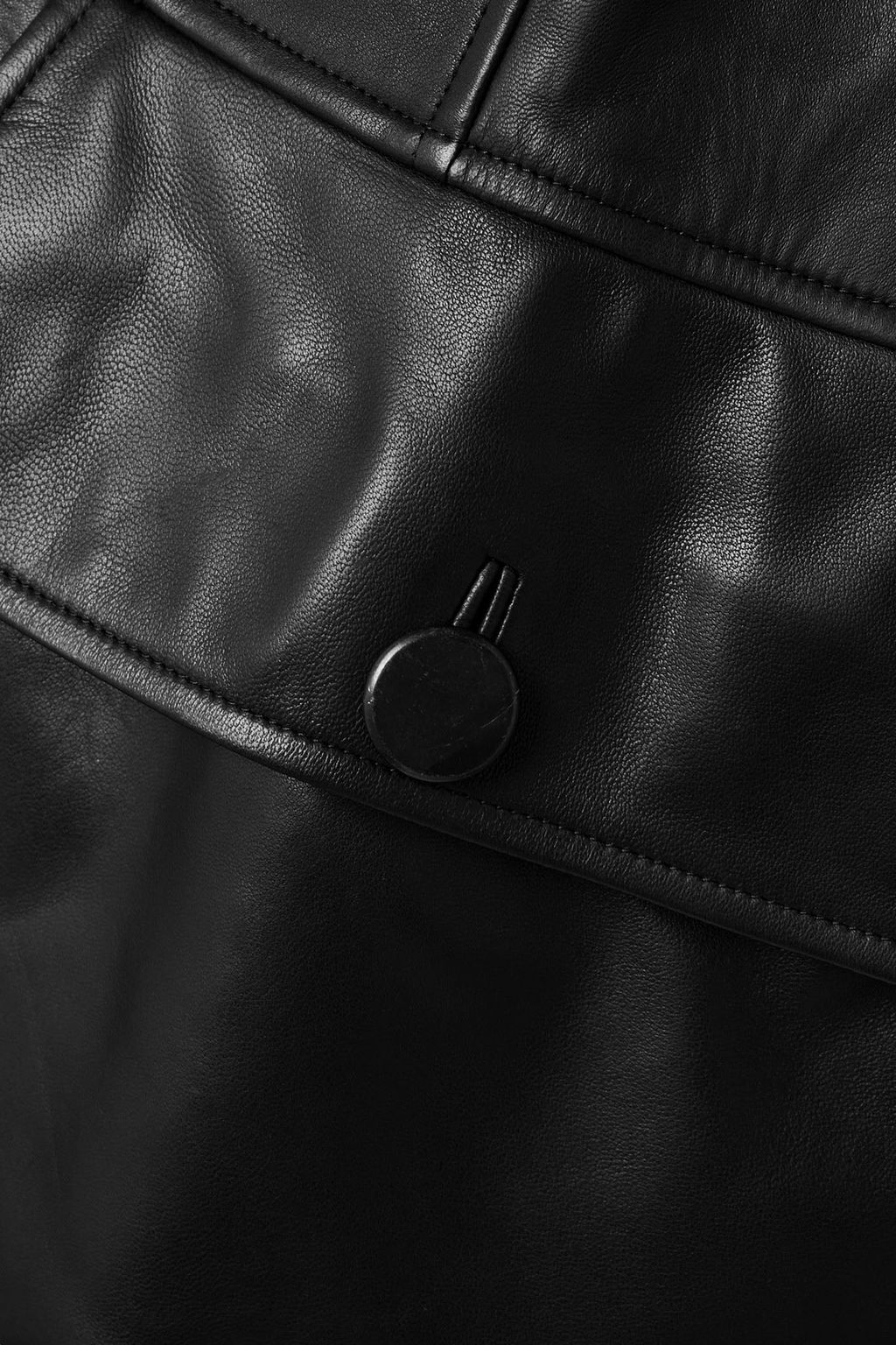ALAÏA レザー ダブルブレストベスト アシンメトリー