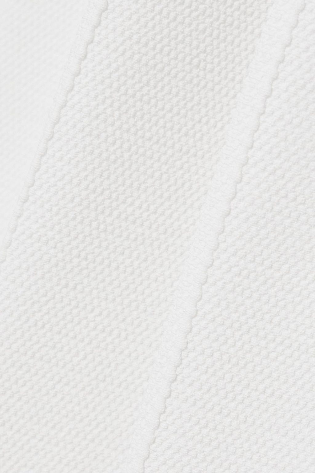 ALAÏA Editions pleated piqué mini skirt