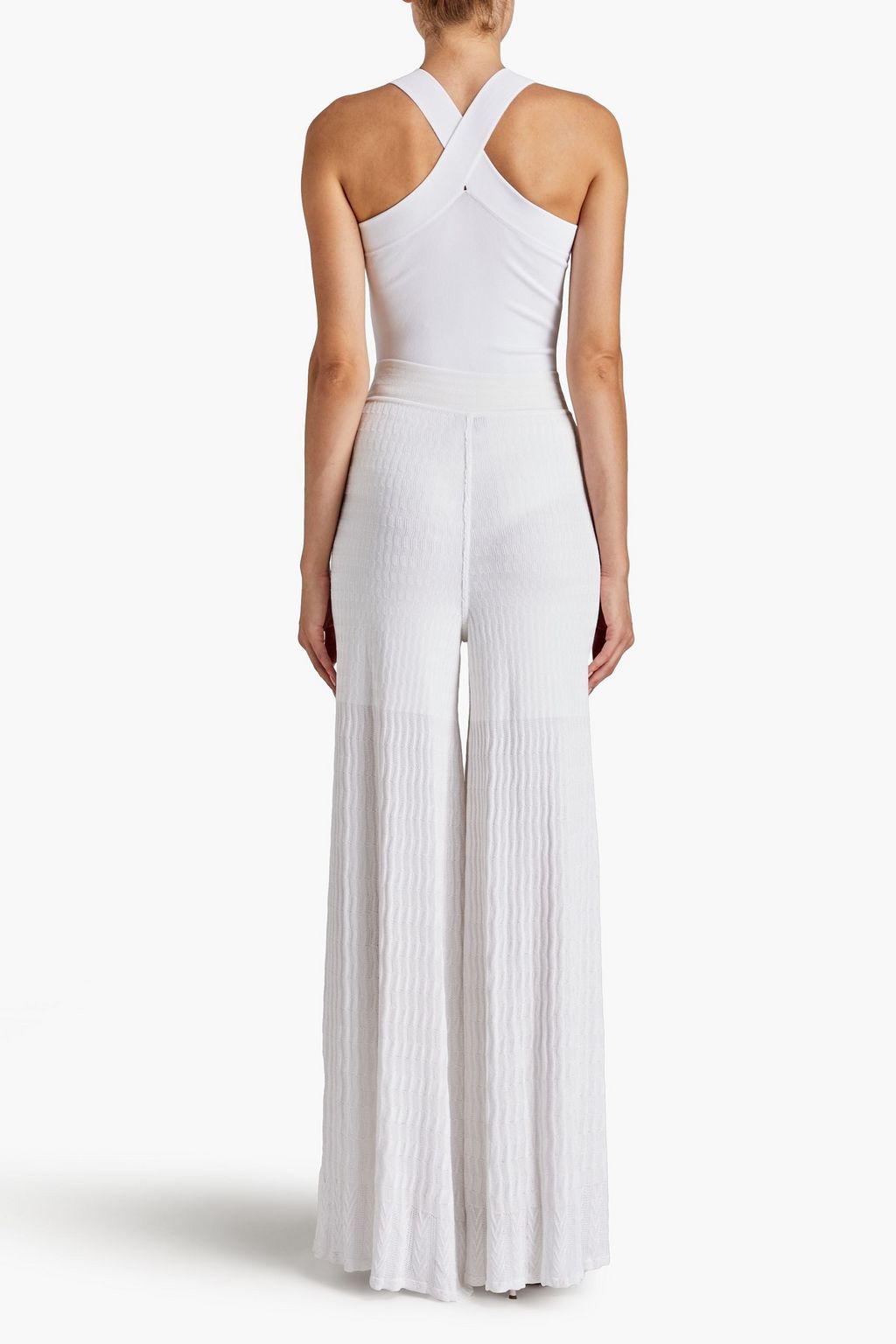 ALAÏA Editions knitted wide-leg pants