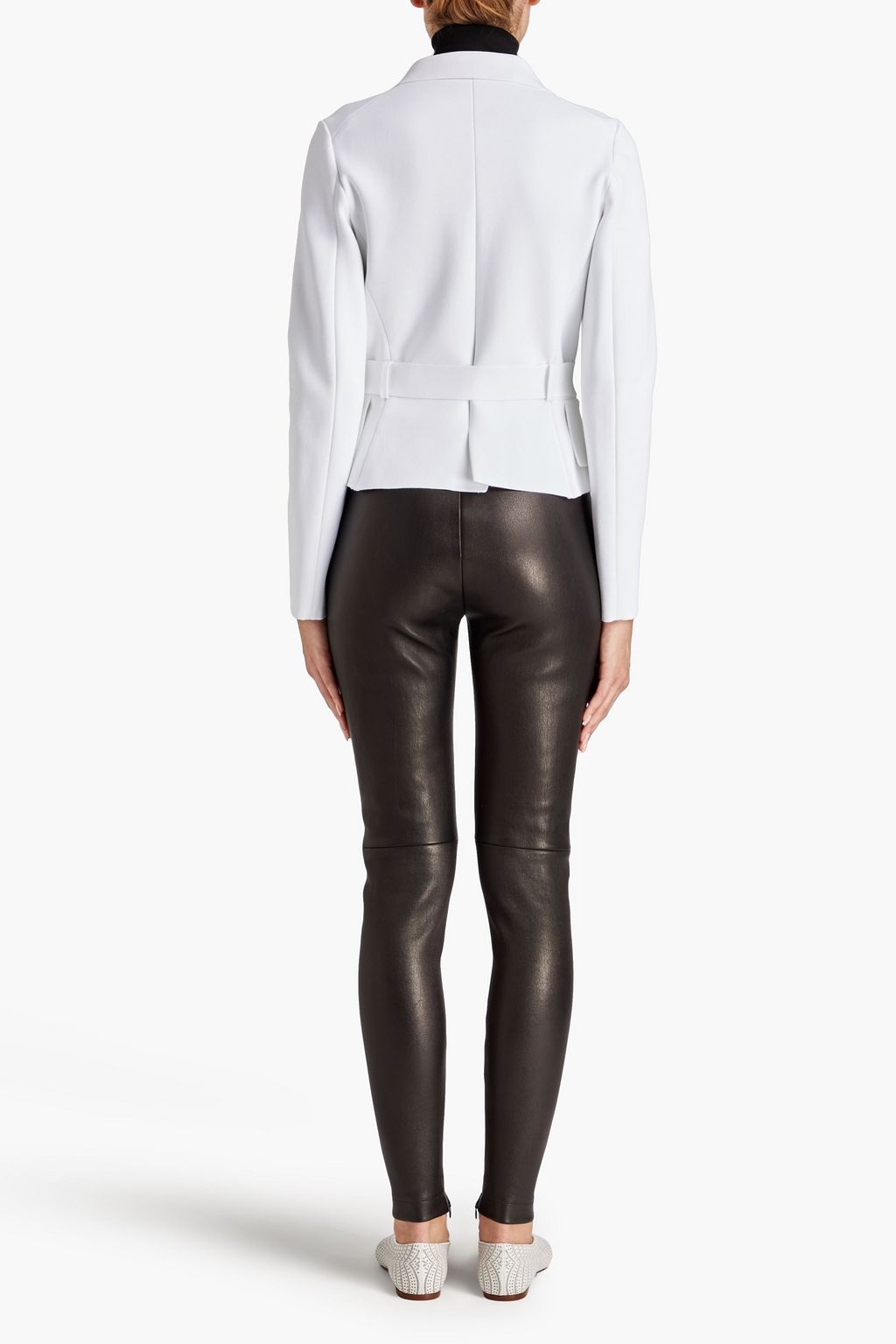 ALAÏA Belted stretch-ponte jacket