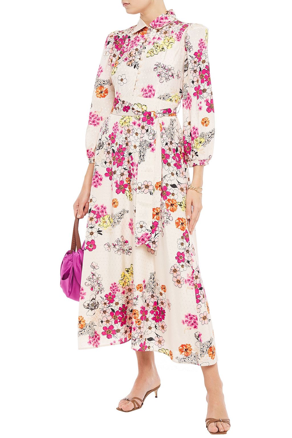 by timo jacquard midi dress