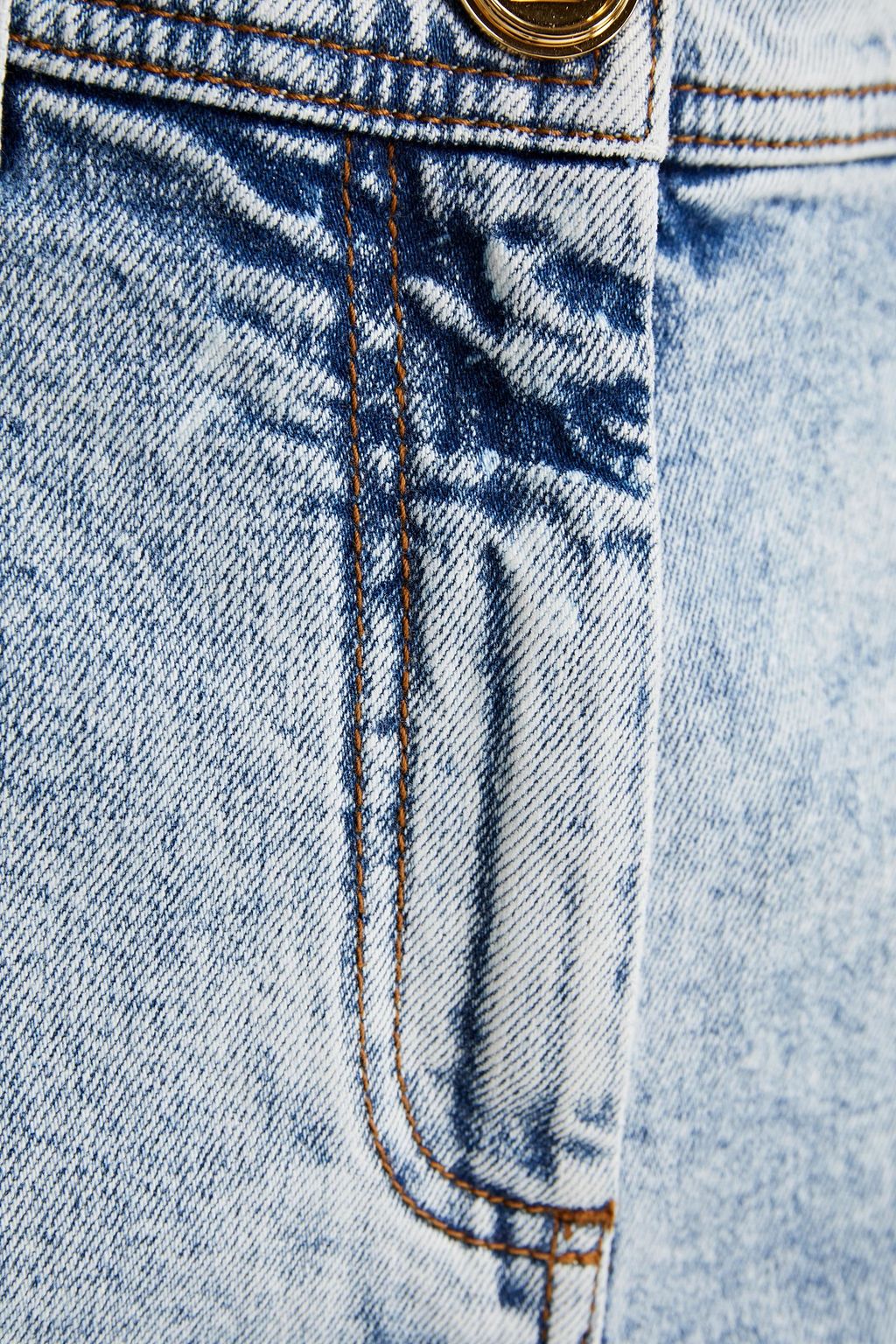 BALMAIN Hoch sitzende Karottenjeans in ausgewaschener Optik