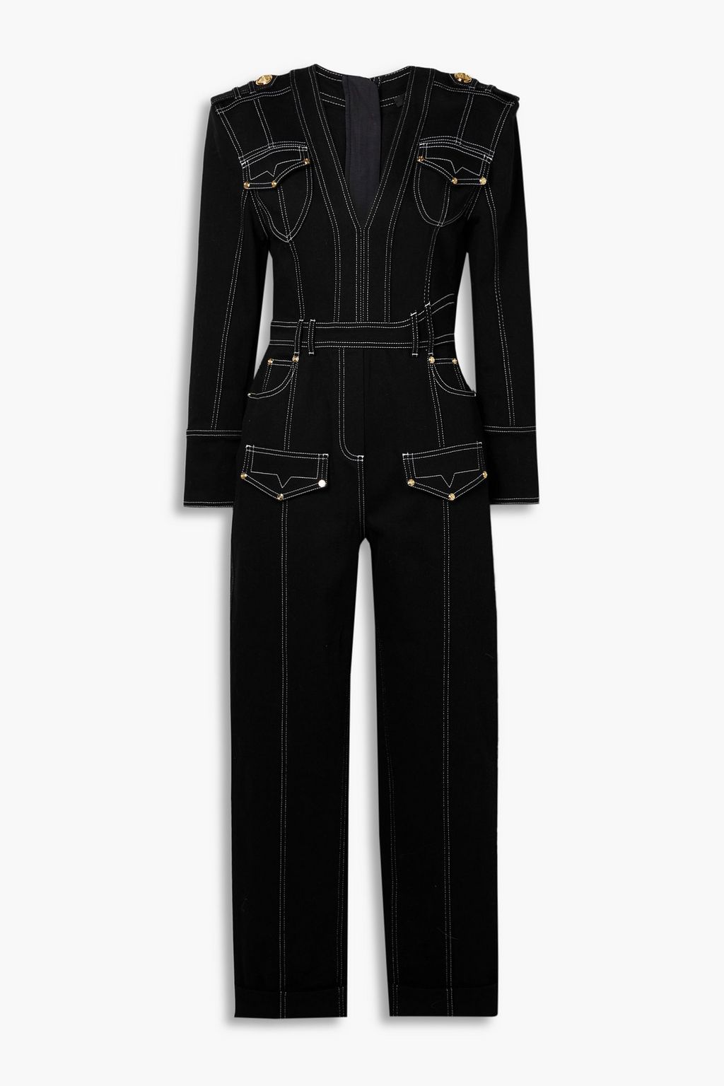 BALMAIN Denim jumpsuit | Sale up to 70% off | THE OUTNET