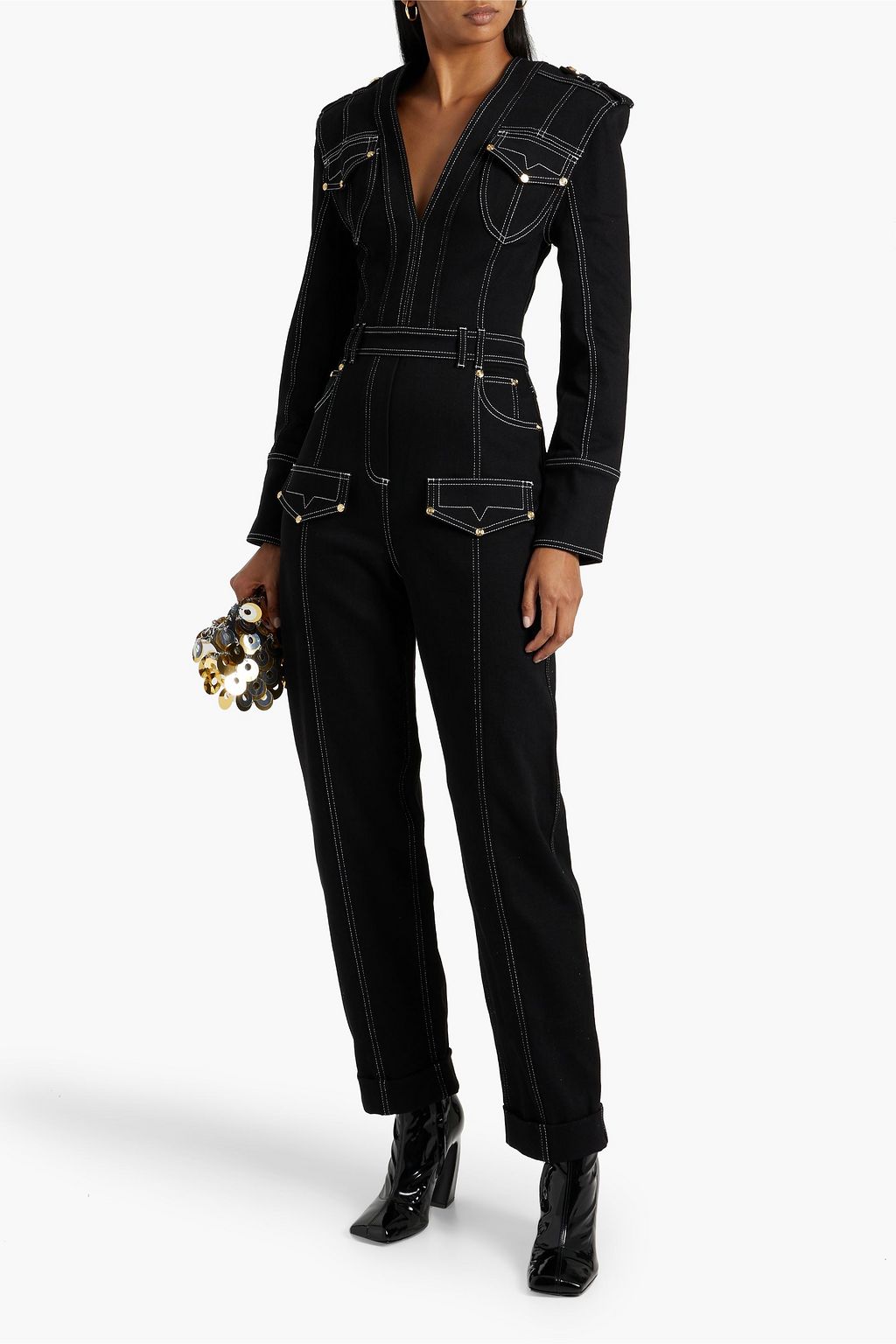 BALMAIN デニム ジャンプスーツ